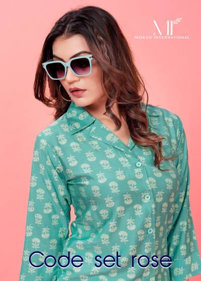 CODE SET ROSE BY MOKSH ROYAL SILK WESTERN WEAR WHOLESALER IN INDIA